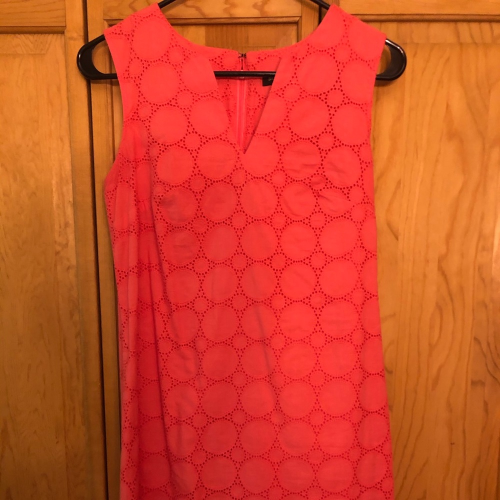 Banana Republic Coral Eyelet Dress